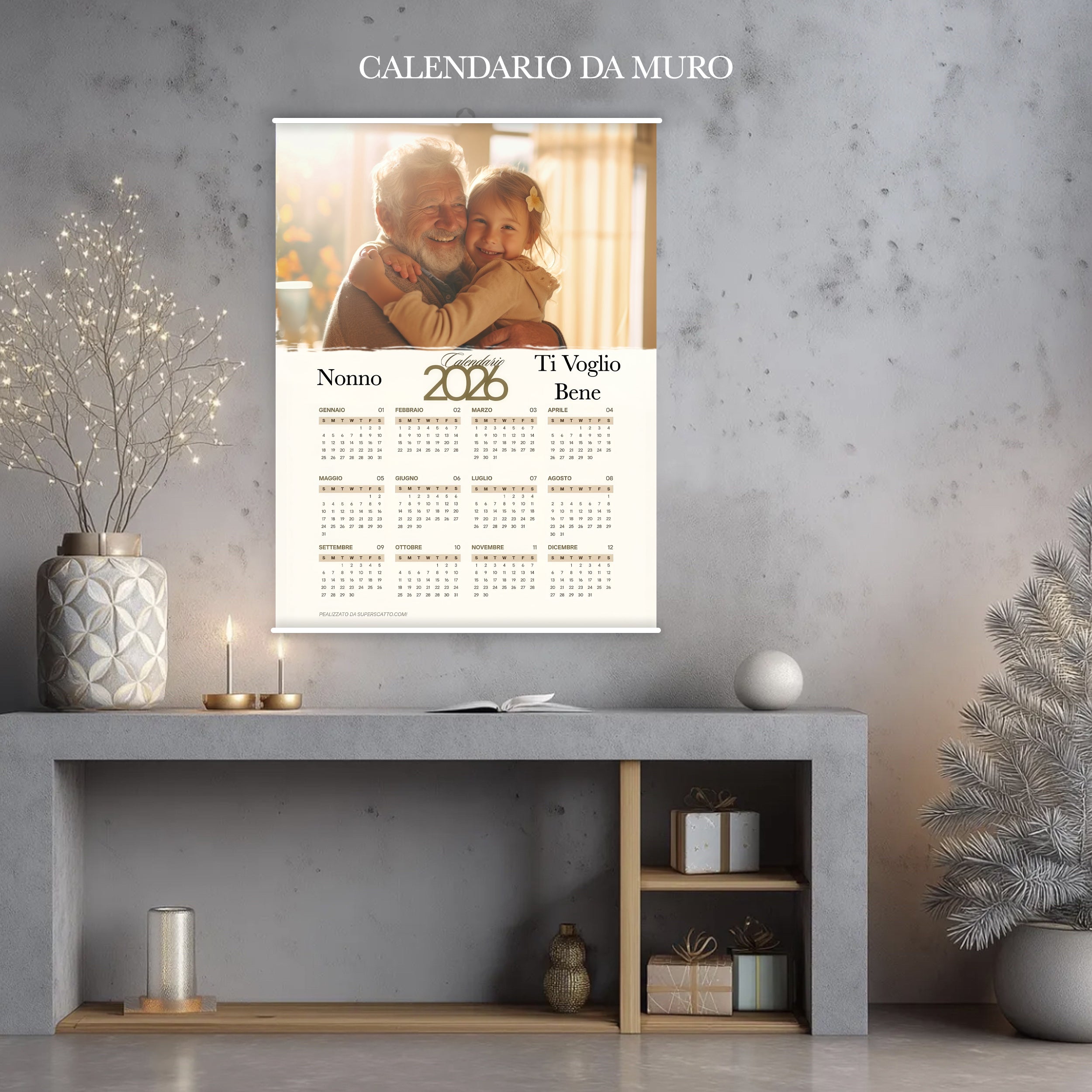 Calendario 2026 Personalizzato - Il Regalo Perfetto per Rendere Speciale Ogni Giorno