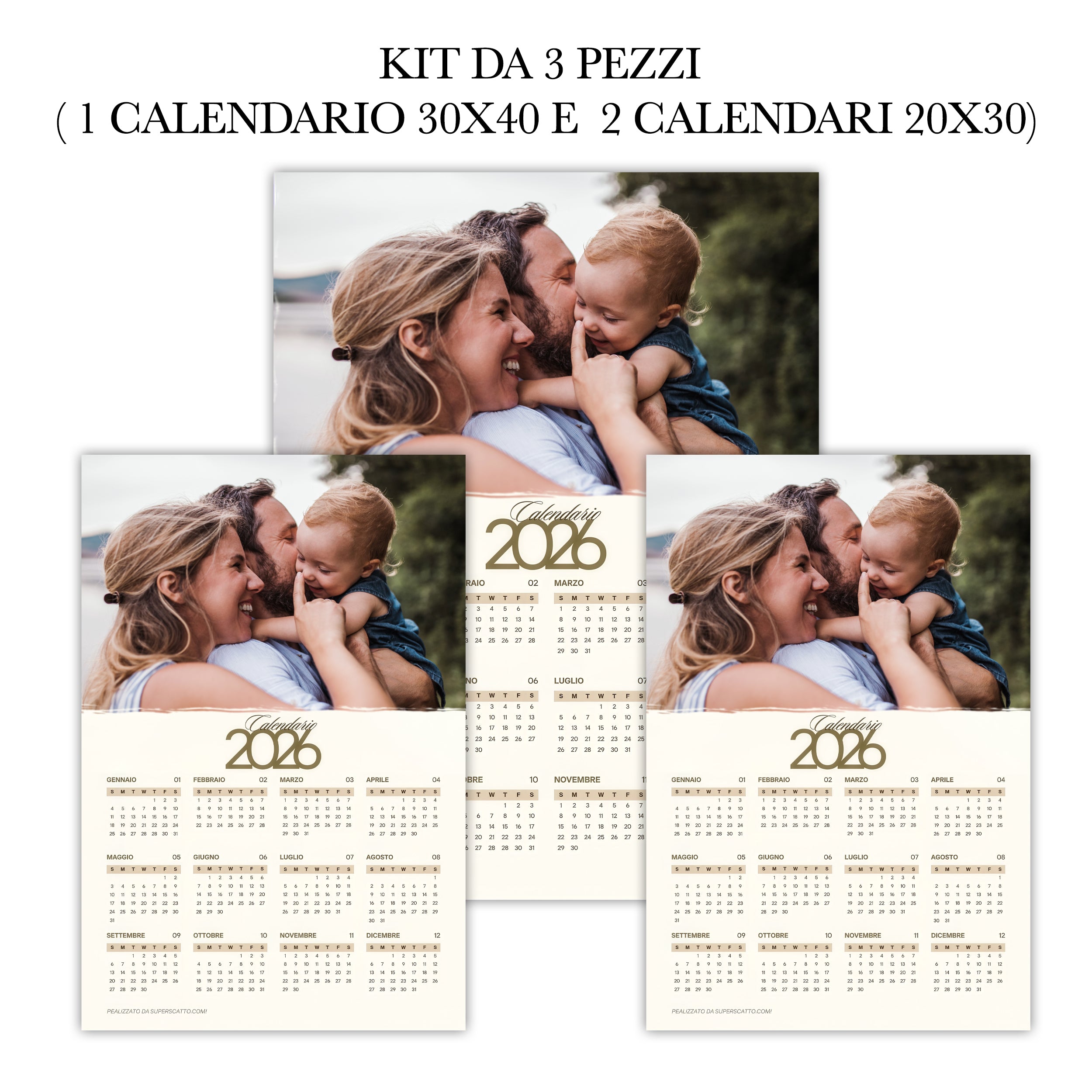 Calendario 2026 Personalizzato - Il Regalo Perfetto per Rendere Speciale Ogni Giorno