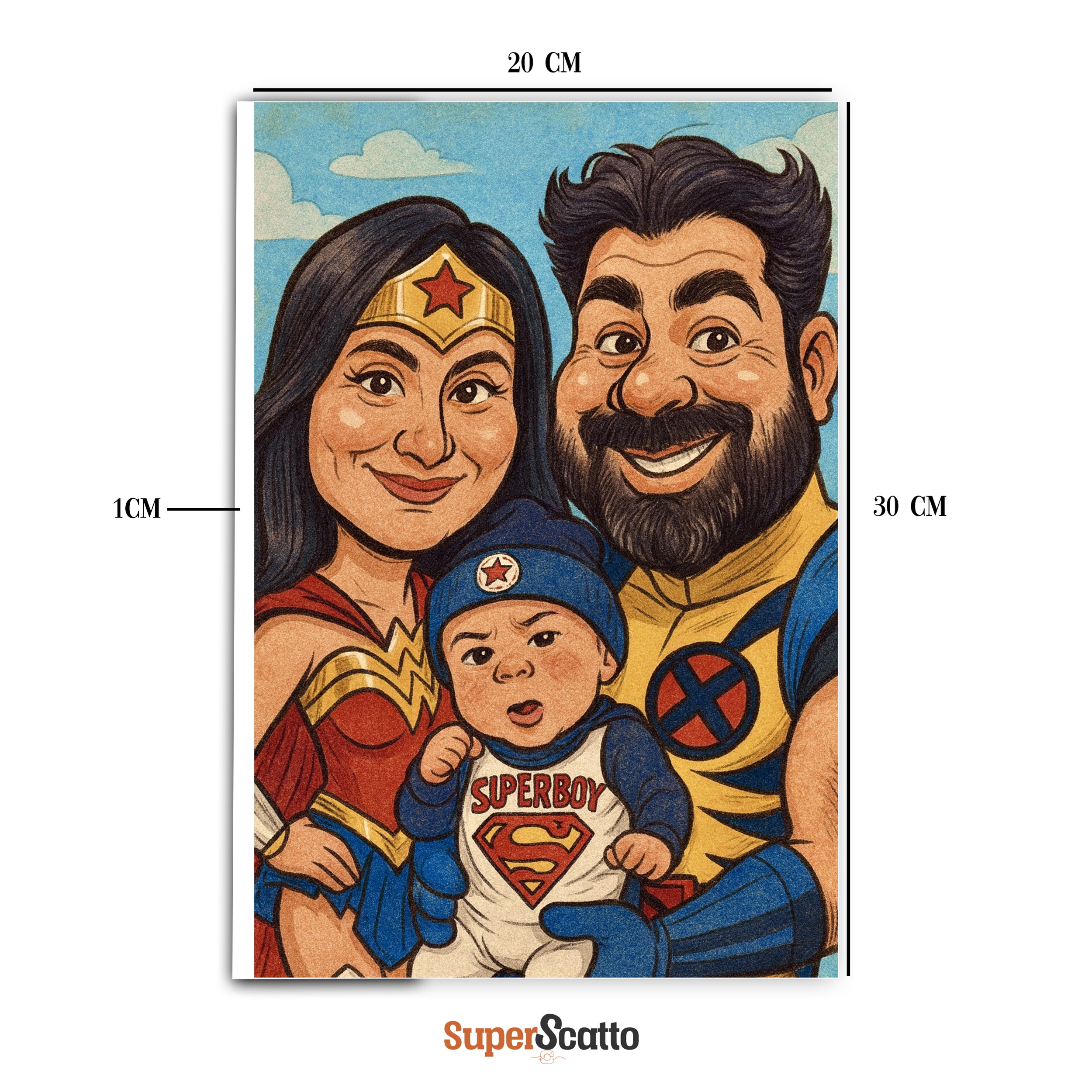 PANNELLO SUPER ANIMATION DA FOTO - RITRATTO PERSONALIZZATO